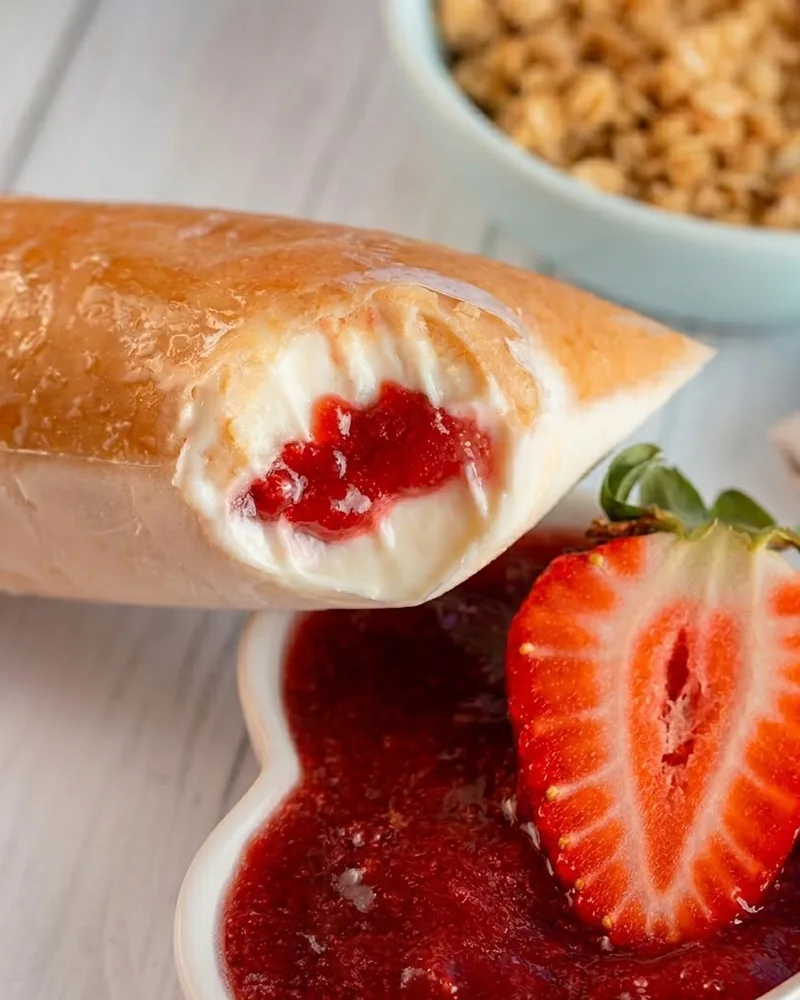 Dindin sabor Cheesecake de Morango